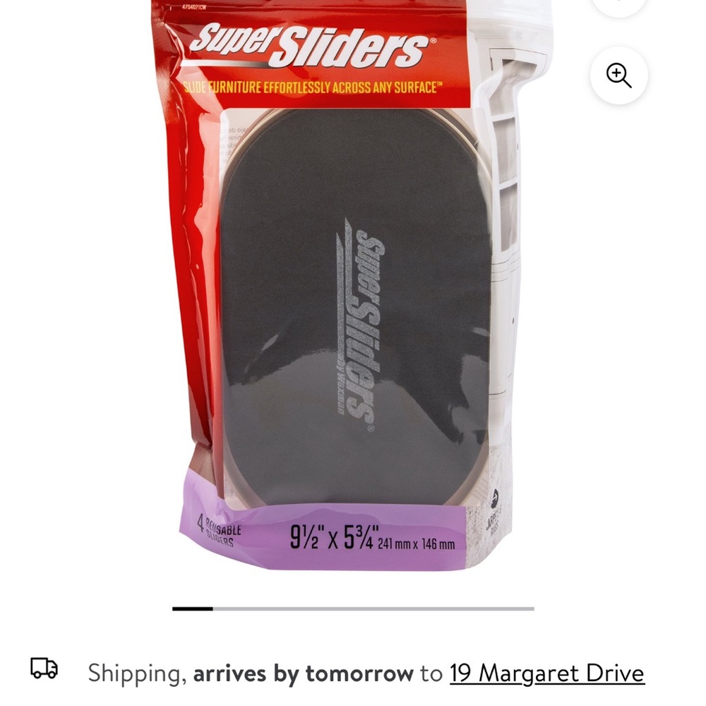 SUPERSLIDERS OVAL FURNITURE SLIDERS